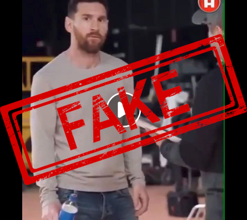Se destapa la farsa del vídeo de Messi